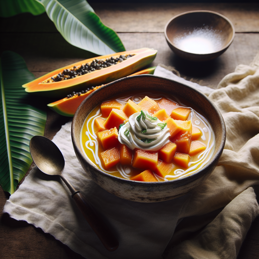 Nationalgericht Samoa: Supoesi (Samoanische Papayasuppe) (Rezept)