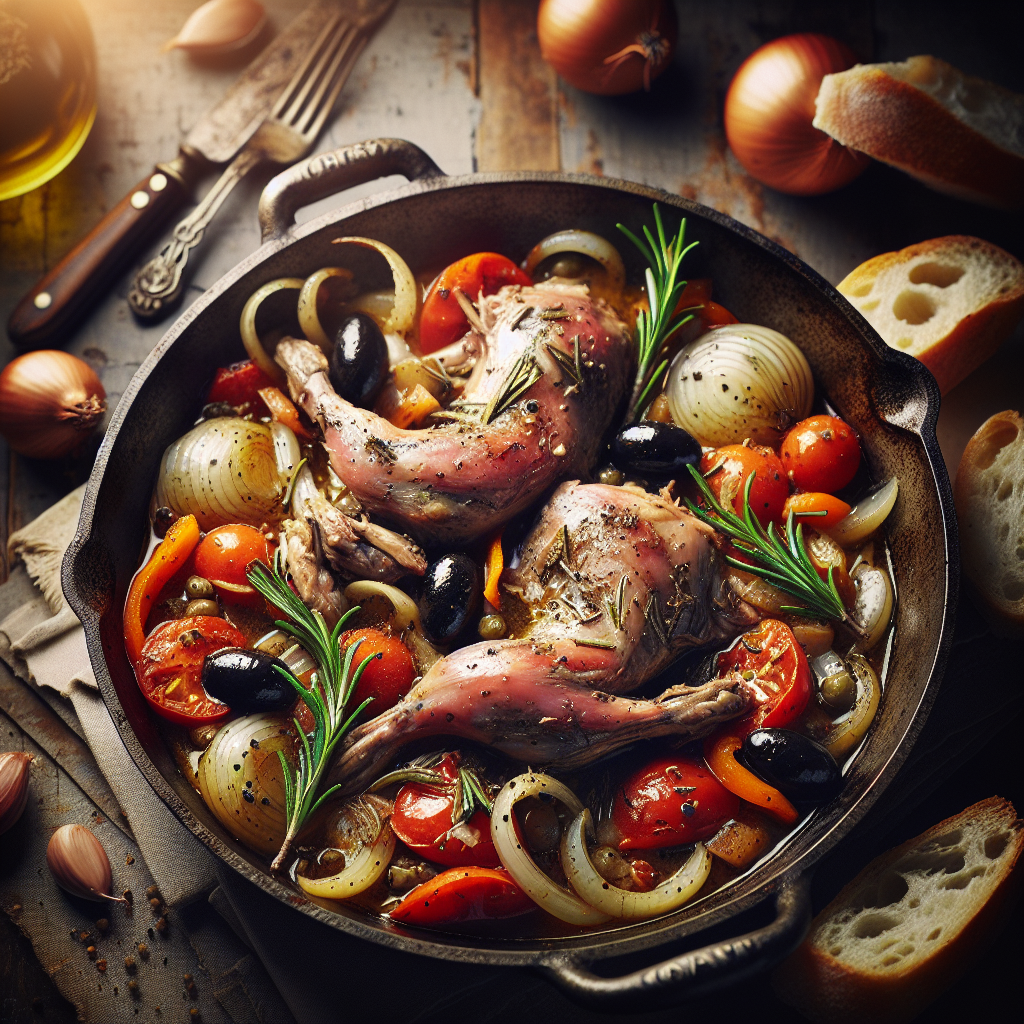 Nationalgericht San Marino: Coniglio alla Cacciatora (Rezept)