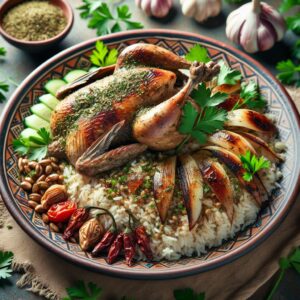 Nationalgericht Saudi-Arabien: #Ferekh Mashwi# (Rezept)