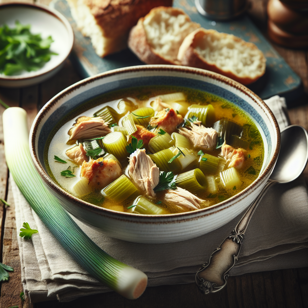 Nationalgericht Schottland: Cock-a-Leekie Soup (Rezept)