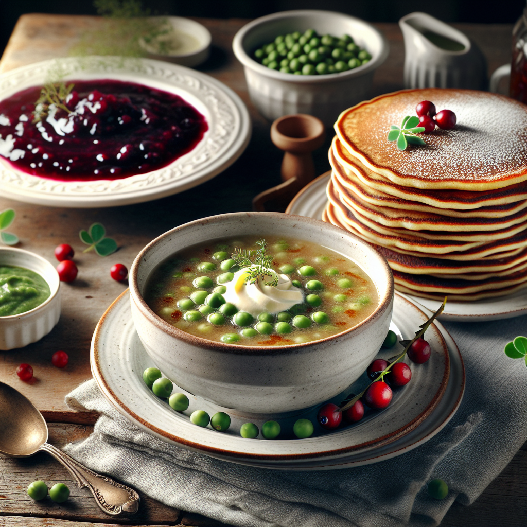 Nationalgericht Schweden: Ärtsoppa och Pannkakor (Rezept)
