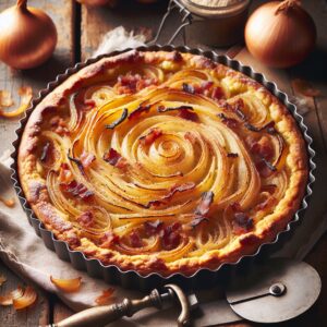 Nationalgericht Schweiz: #Berner Zwiebelkuchen# (Rezept)