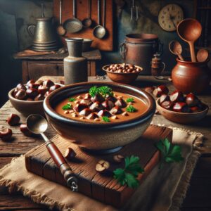 Nationalgericht Schweiz: #Tessiner Maronensuppe# (Rezept)