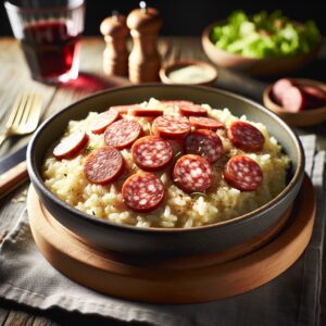 Nationalgericht Schweiz: #Tessiner Risotto mit Luganighe# (Rezept)
