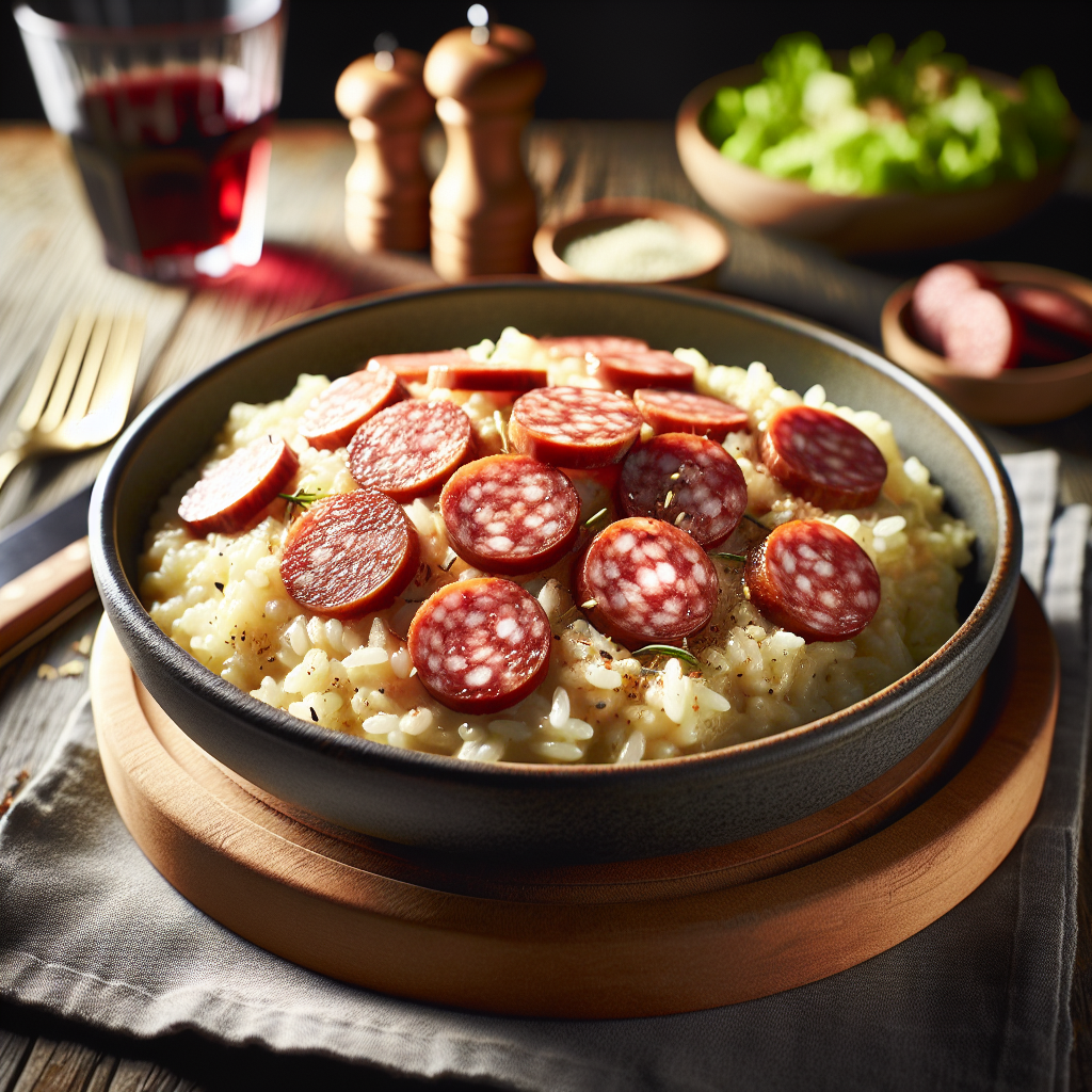 Nationalgericht Schweiz: Tessiner Risotto mit Luganighe (Rezept)