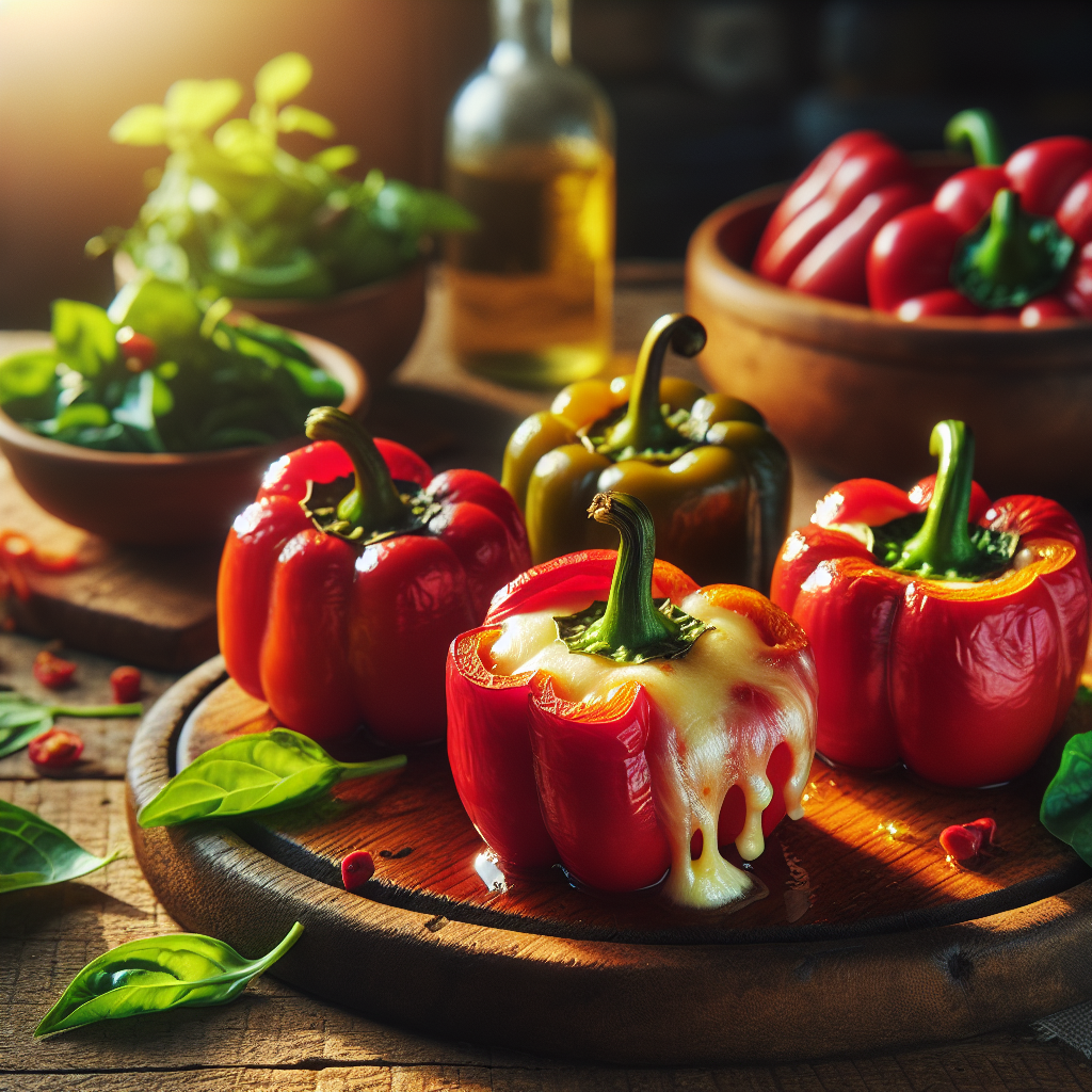 Nationalgericht Serbien: Paprike punjene sirom (Rezept)