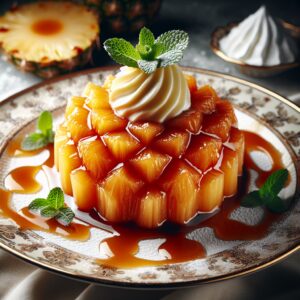 Nationalgericht Seychellen: #Caramelized Pineapple Dessert# (Rezept)