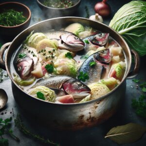 Nationalgericht Sierra Leone: #Cabbage and Fish Stew# (Rezept)