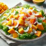 Nationalgericht Sierra Leone: #Coconut and Mango Salad# (Rezept)
