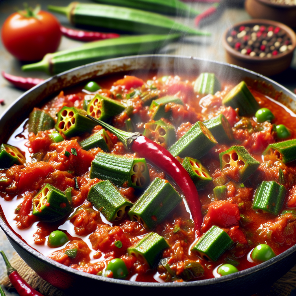 Nationalgericht Sierra Leone: Spicy Okra Sauce (Rezept)