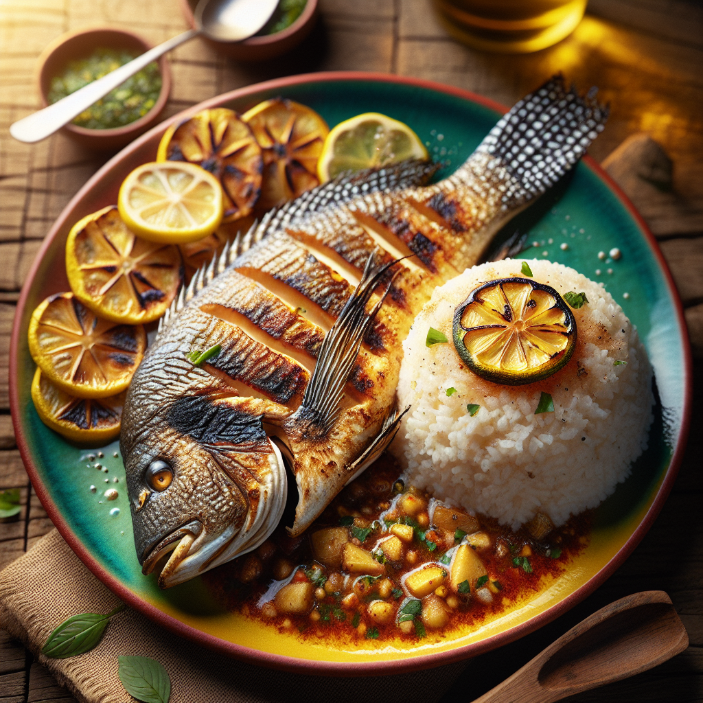Nationalgericht Simbabwe: Grilled Tilapia with Sadza (Rezept)