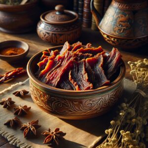 Nationalgericht Simbabwe: #Sun-Dried Meat Relish# (Rezept)