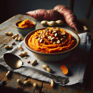 Nationalgericht Simbabwe: #Sweet Potato and Peanut Mash# (Rezept)