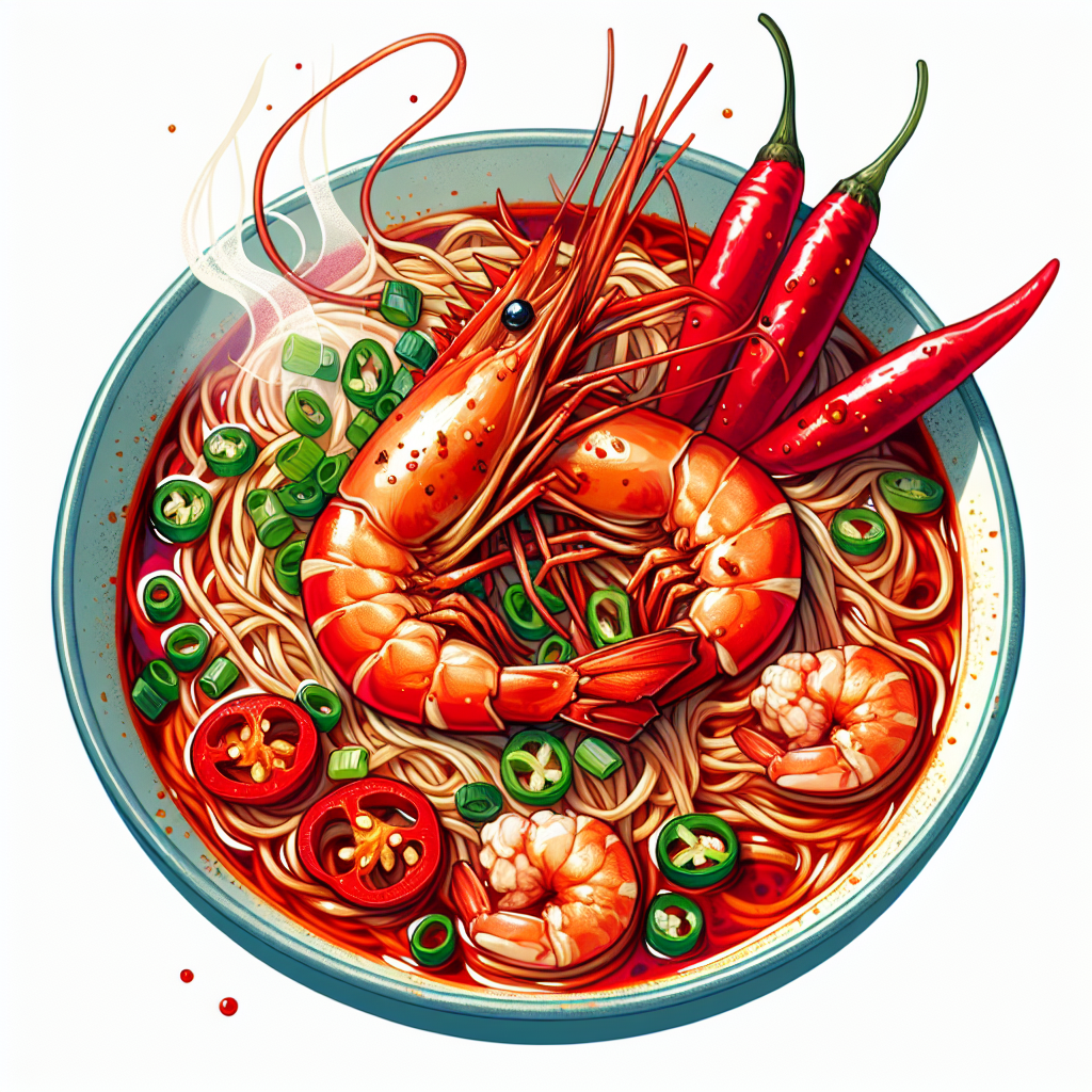 Nationalgericht Singapur: Chilli Prawn Noodles (Rezept)