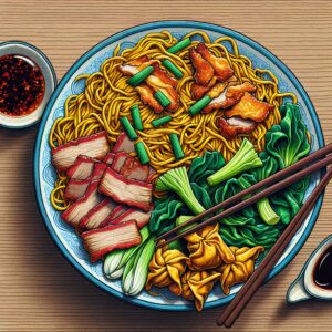 Nationalgericht Singapur: #Fried Wanton Mee# (Rezept)