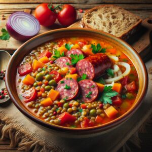 Nationalgericht Slowakei: #Šošovicová Polievka s Klobásou# (Rezept)
