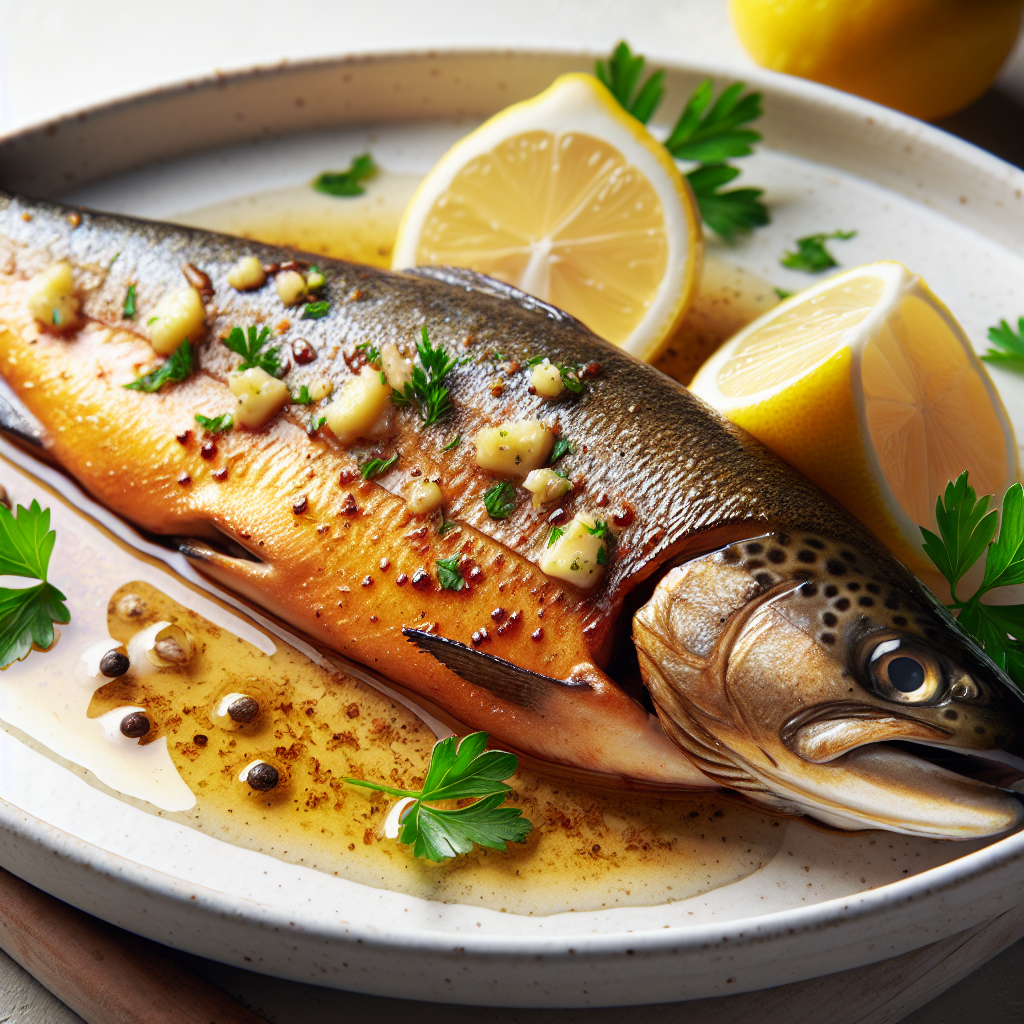 Nationalgericht Slowakei: Pečený Pstruh s Cesnakovým Maslom (Rezept)