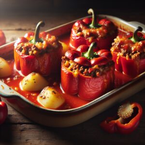 Nationalgericht Slowakei: #Plnené Papriky# (Rezept)