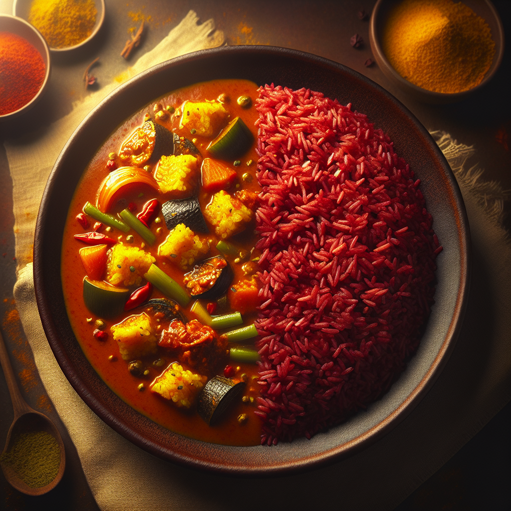 Nationalgericht Sri Lanka: Red Rice and Curry (Rezept)