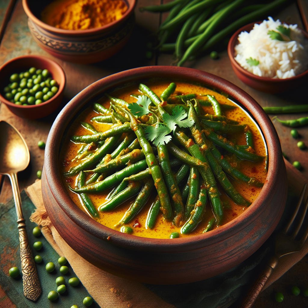 Nationalgericht Sri Lanka Spicy Green Bean Curry Rezept Nationalgericht Sri Lanka Spicy Green Bean Curry Rezept