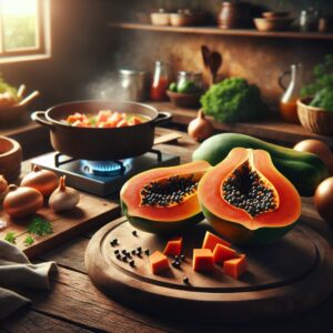 Nationalgericht St. Kitts und Nevis: #Papaya Stew# (Rezept)