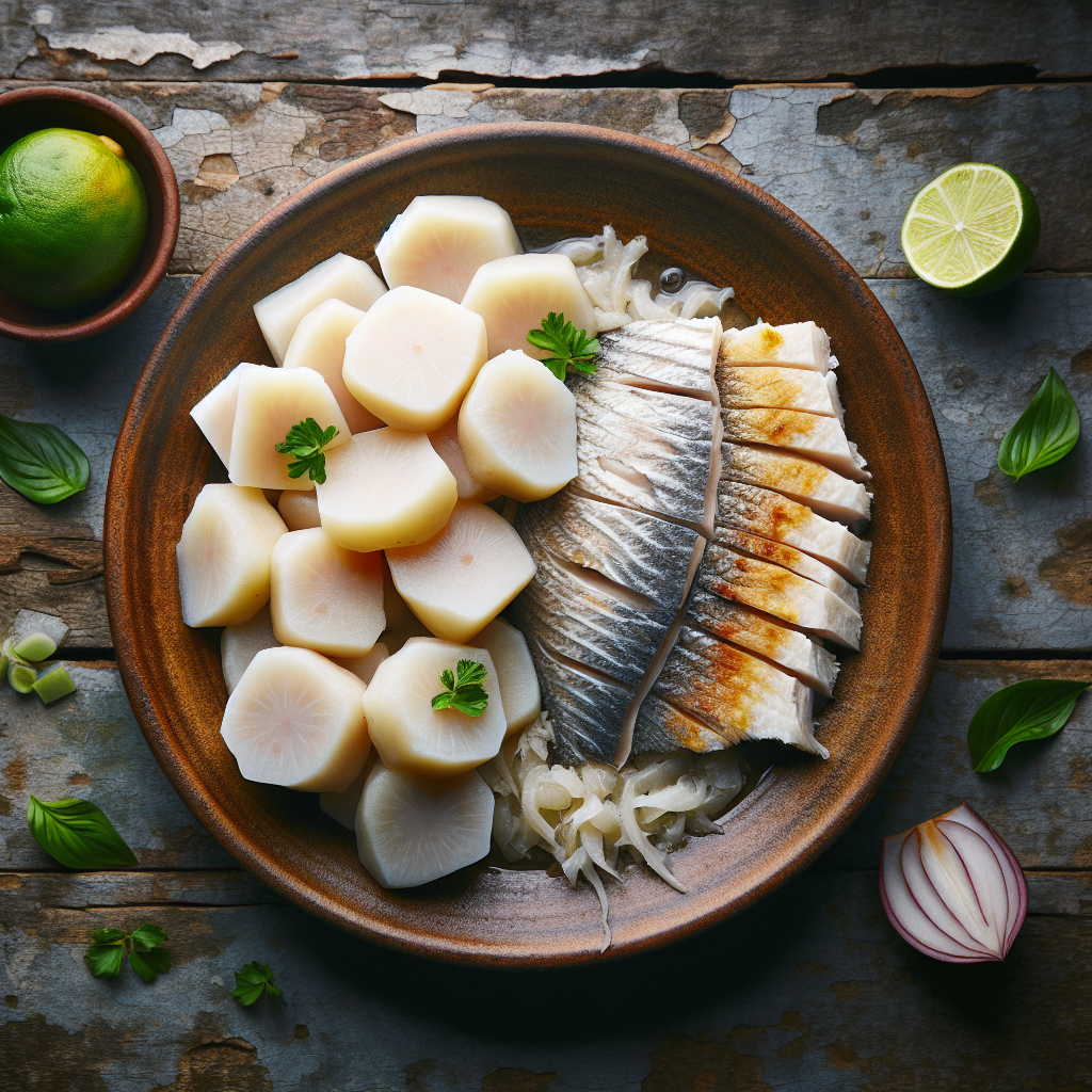 Nationalgericht St. Lucia: Dasheen and Saltfish (Rezept)