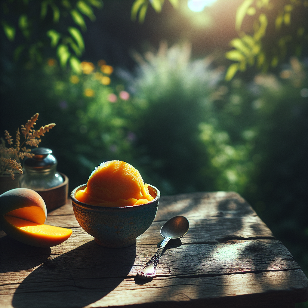 Nationalgericht St. Lucia: Mango Sorbet (Rezept)