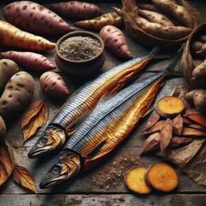 Nationalgericht St. Lucia: #Smoked Herring and Ground Provisions# (Rezept)