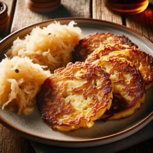 Nationalgericht Österreich: #Erdäpfellaibchen mit Sauerkraut# (Rezept)