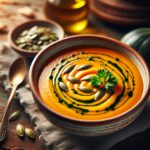 Nationalgericht Österreich: #Kürbiscremesuppe mit Kernöl# (Rezept)