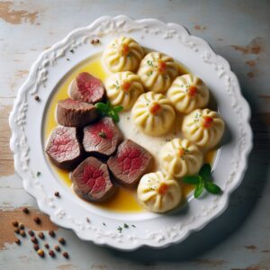 Nationalgericht Österreich: #Kalbsbeuschel mit Serviettenknödel# (Rezept)