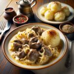 Nationalgericht Österreich: #Kalbsbeuschel mit Serviettenknödel# (Rezept)