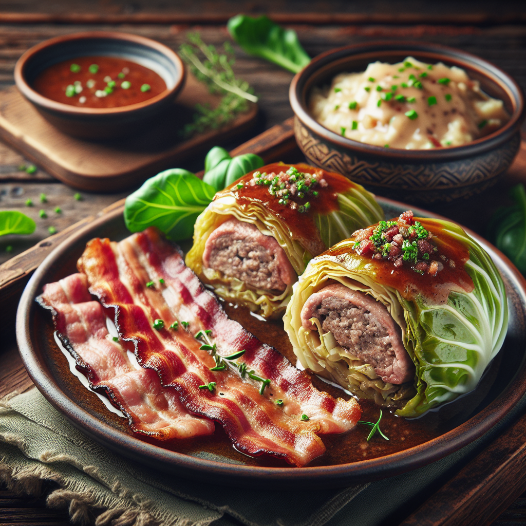 Nationalgericht Österreich: Krautrouladen mit Specksoße (Rezept)