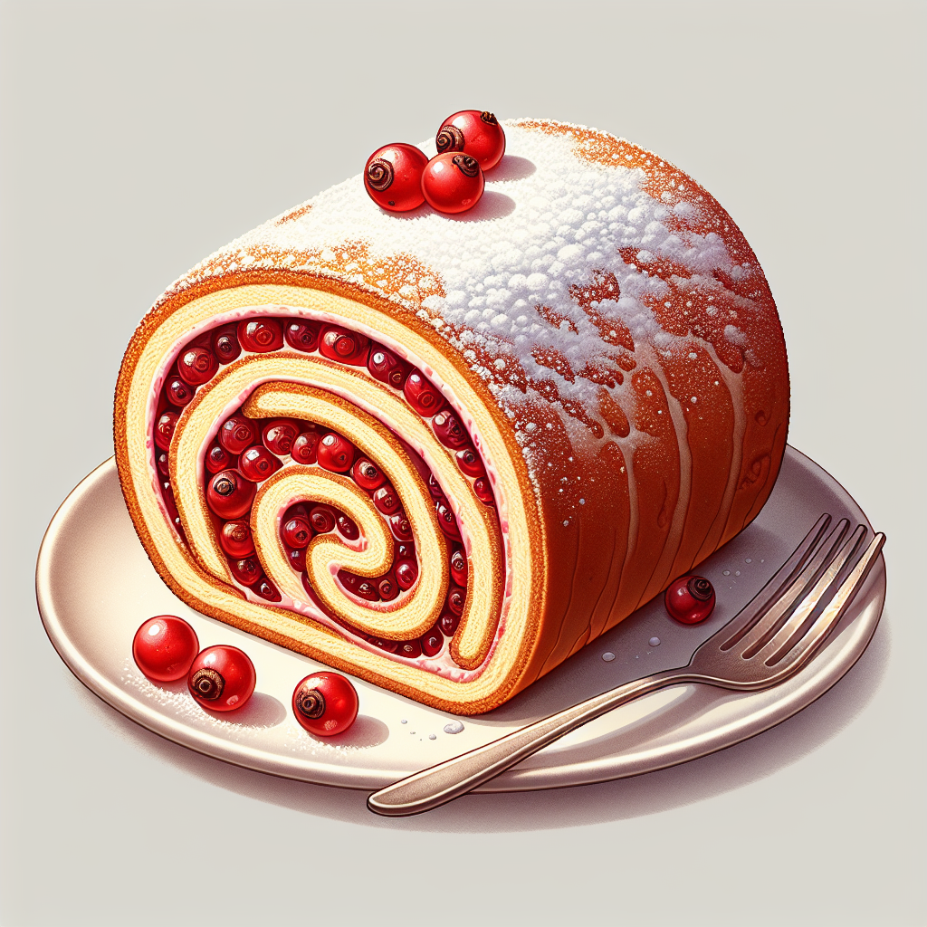 Nationalgericht Österreich: Ribiselbiskuitroulade (Rezept)