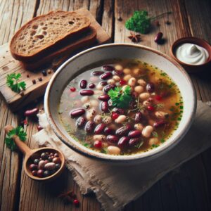 Nationalgericht Österreich: #Steirische Käferbohnensuppe# (Rezept)