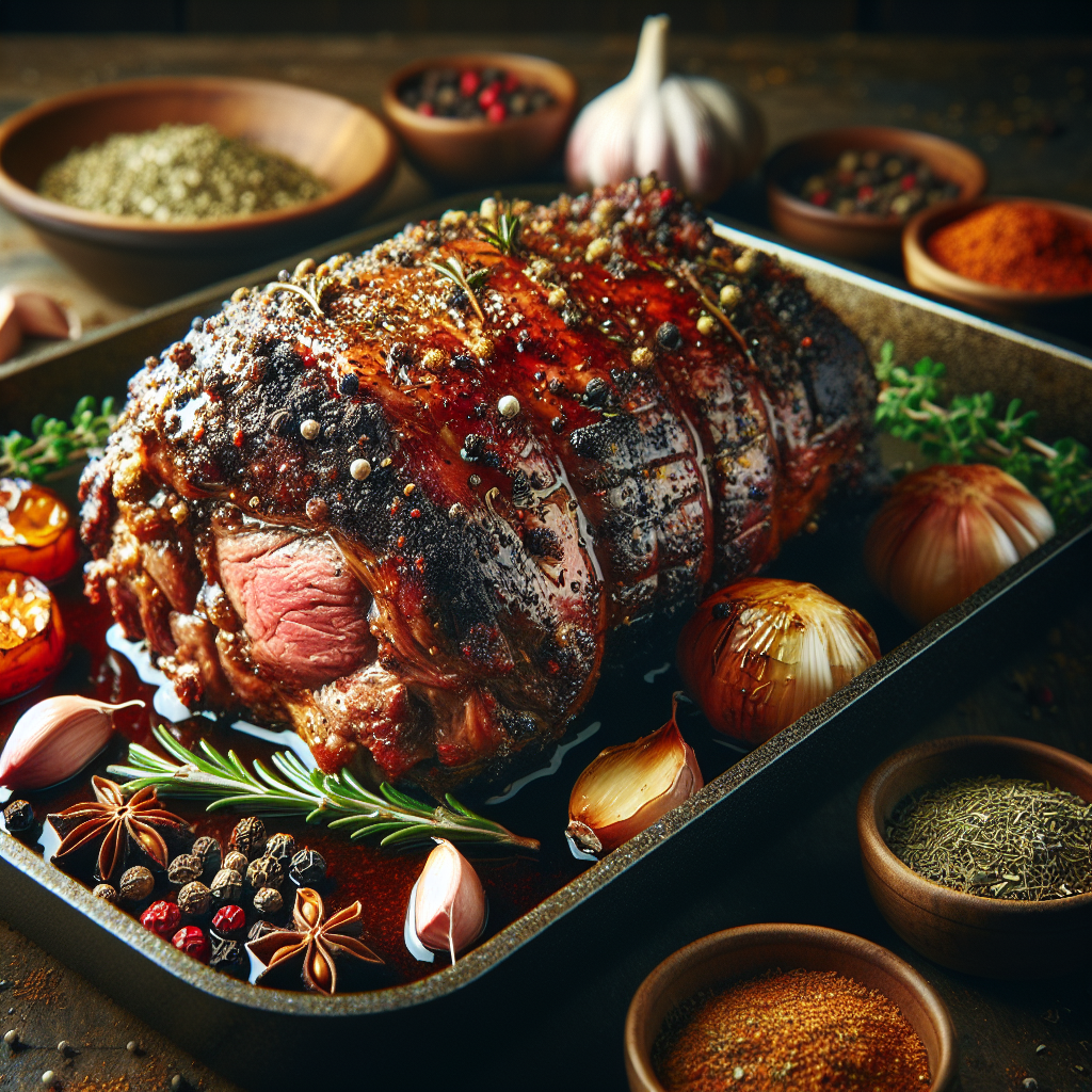 Nationalgericht Sudan: Roasted Lamb with Spices (Rezept)