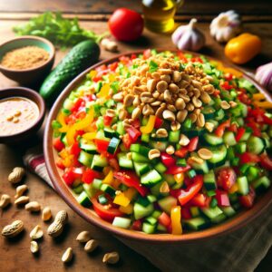 Nationalgericht Sudan: #Sudanese Peanut Salad# (Rezept)