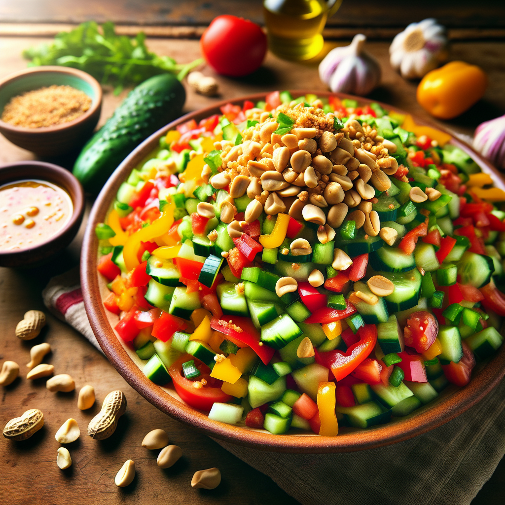 Nationalgericht Sudan: Sudanese Peanut Salad (Rezept)