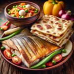 Nationalgericht Suriname: #Bakkeljauw met Roti# (Rezept)