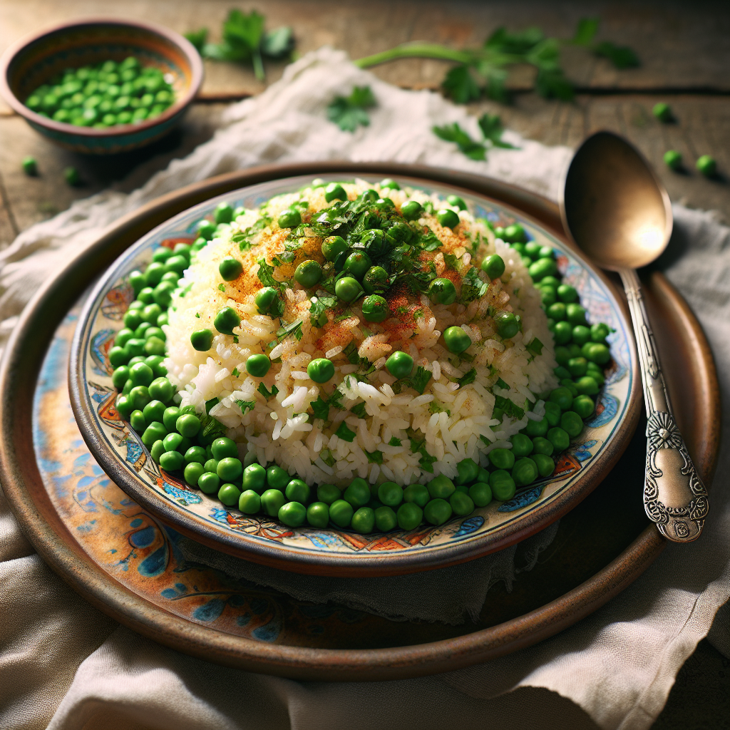 Nationalgericht Syrien: Bazella w Riz (Rezept)