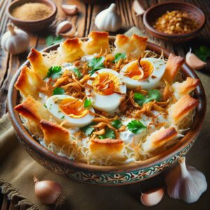 Nationalgericht Syrien: #Fattet Bayd# (Rezept)