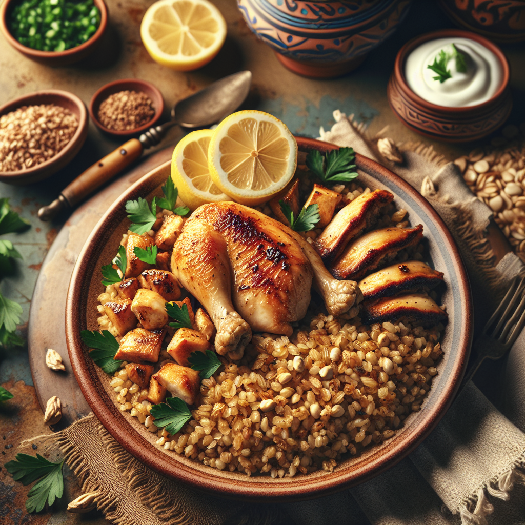 Nationalgericht Syrien: Freekeh Bil Dajaj (Rezept)