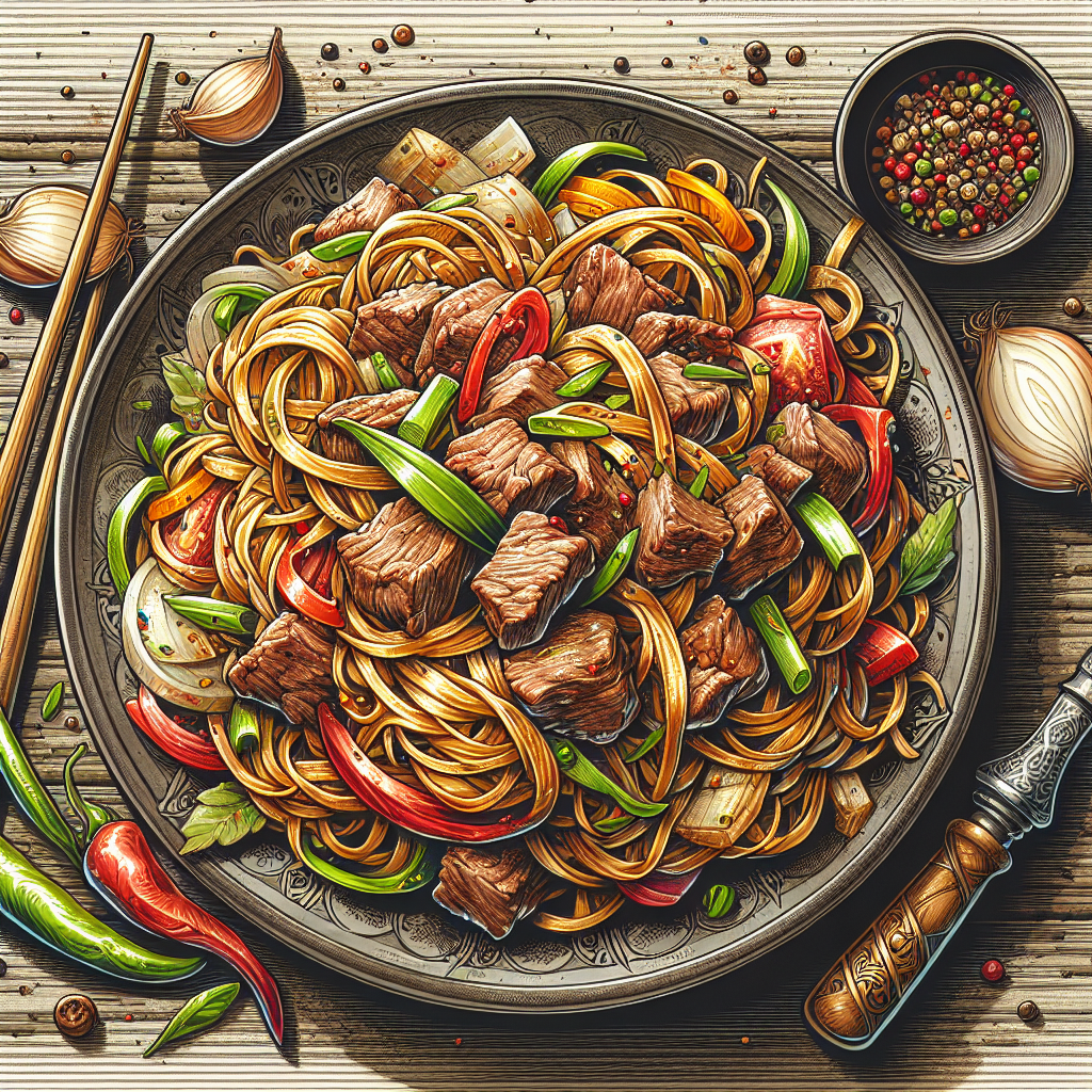 Nationalgericht Tadschikistan: Kovurma Lagman (Rezept)