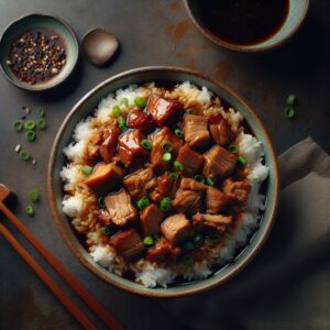 Nationalgericht Taiwan: #Braised Pork Rice (Lu Rou Fan)# (Rezept)