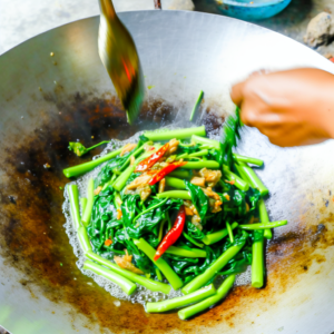 Nationalgericht Thailand: Pad Pak Boong Nam Man Hoy (Rezept)