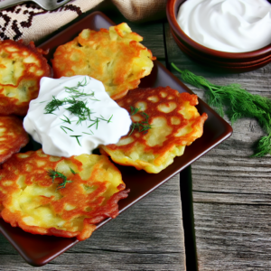 Nationalgericht Ukraine: Deruny Mit Sauerrahm (Rezept)