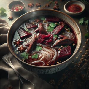 Nationalgericht Taiwan: #Duck Blood Vermicelli Soup# (Rezept)