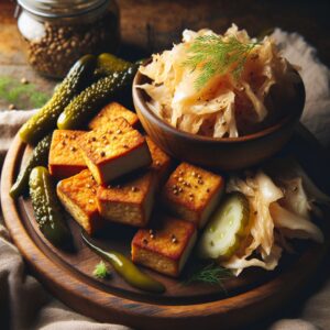 Nationalgericht Taiwan: #Fried Tofu with Pickled Cabbage# (Rezept)