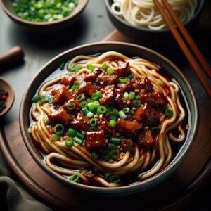 Nationalgericht Taiwan: #Taiwanese Meat Sauce Noodles# (Rezept)