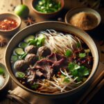 Nationalgericht Thailand: #Kuay Tiew Nam Tok# (Rezept)